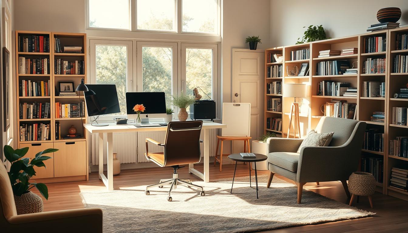 Crafting a Functional Workspace in Your Living Room