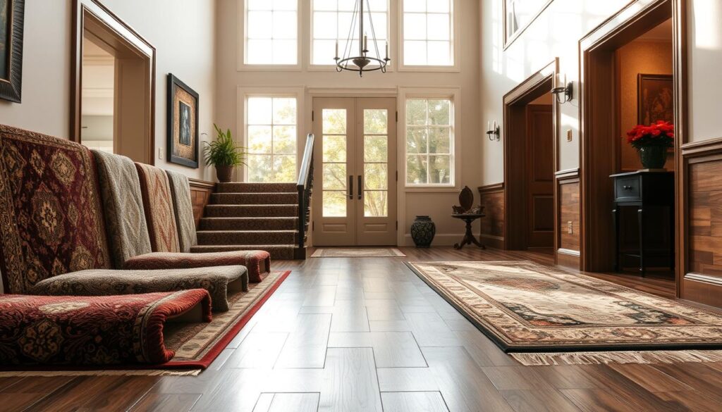 entryway flooring and rug options
