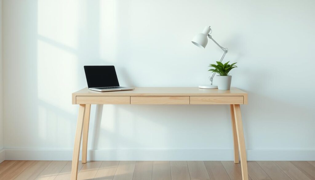minimalist writing desk