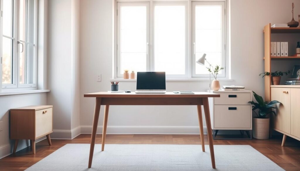 minimalist writing desk
