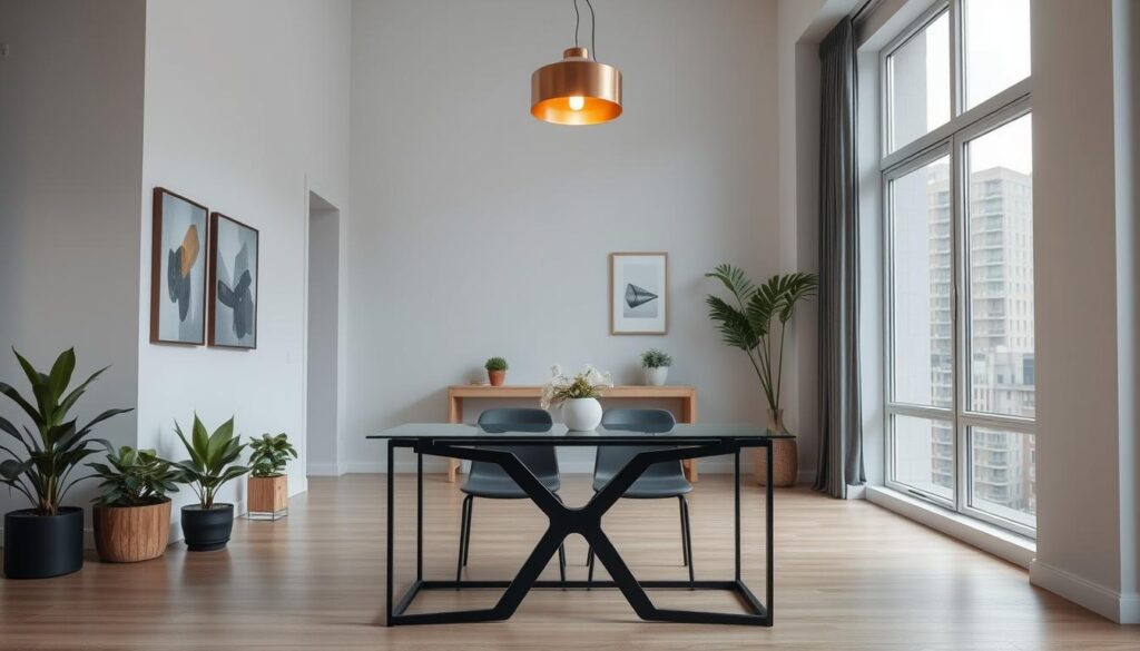 modern compact dining table