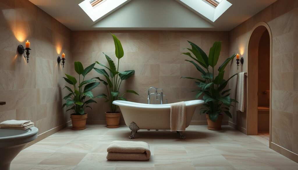 serene bathroom color palette