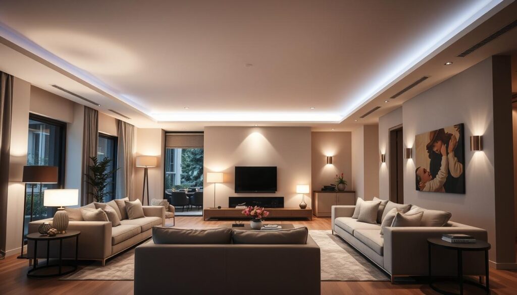 smart lighting living room