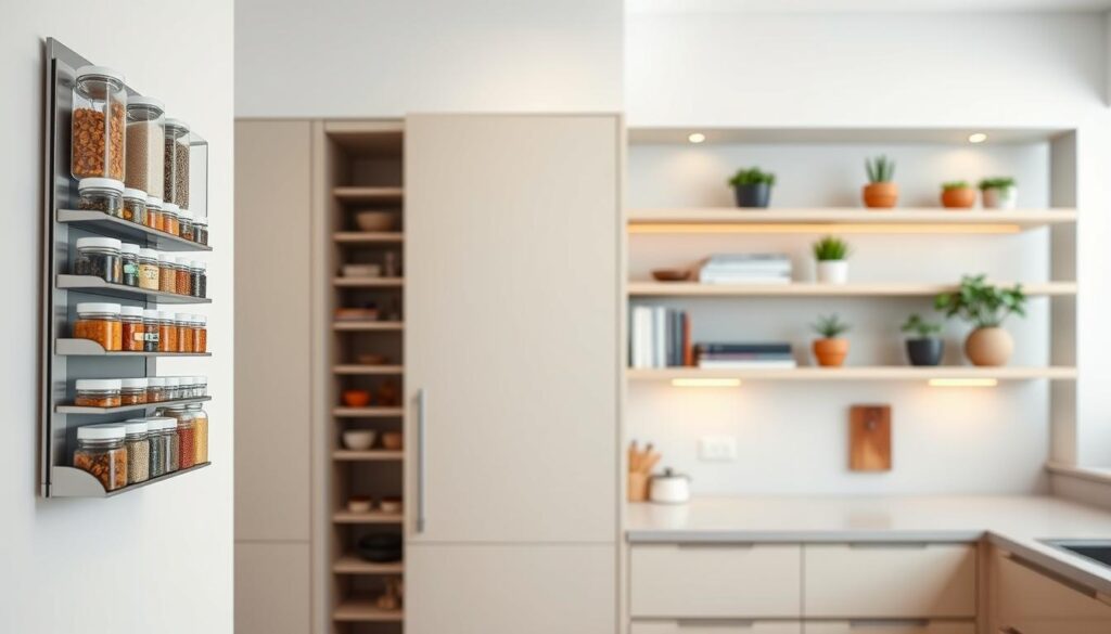 space-saving kitchen storage