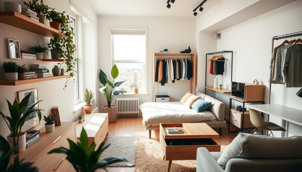 studio apartment organization ideas