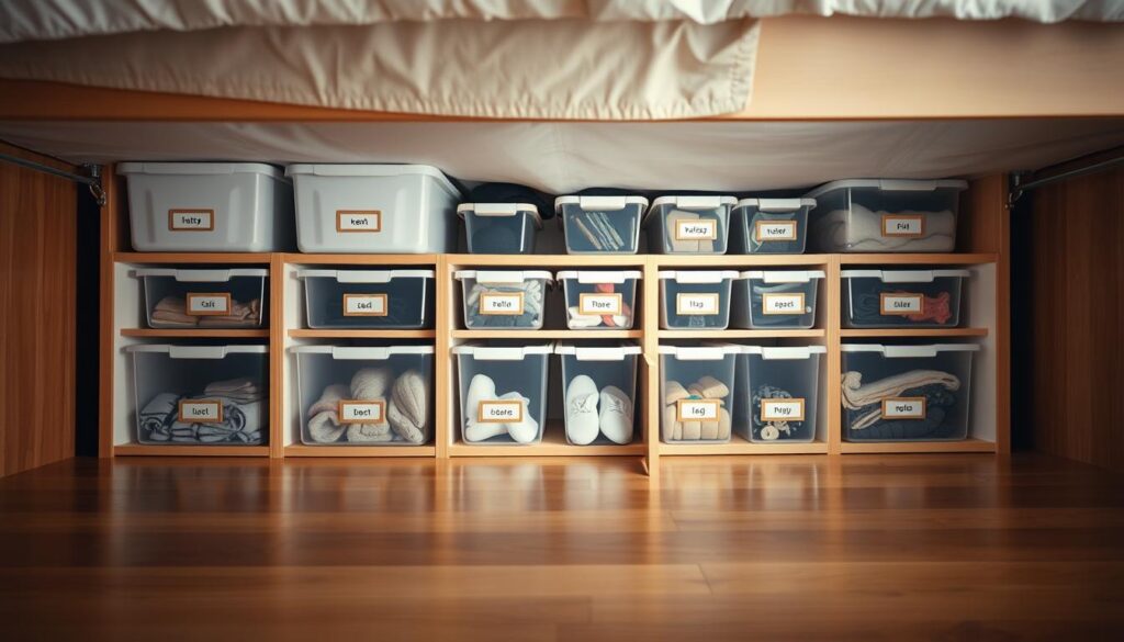 under bed storage cleanliness