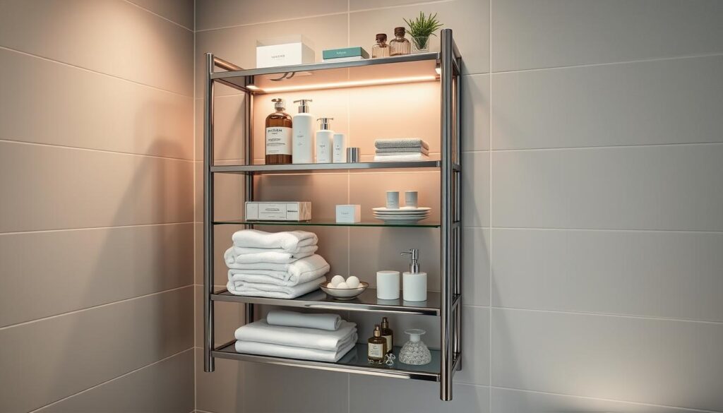 vertical bathroom storage